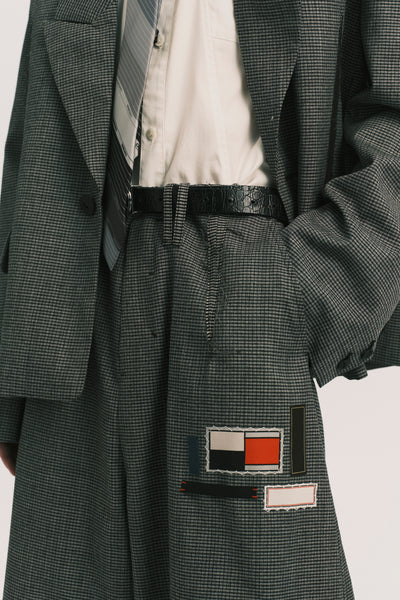 LANKA PLEATED WIDE TROUSERS PLUME GREY