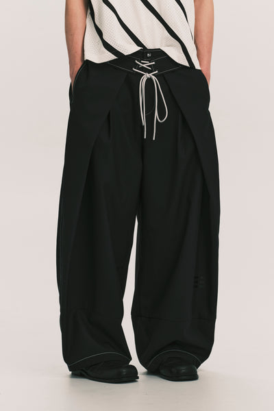 FOLDING WIDE SWIM TROUSERS EUPHORIC BLACK