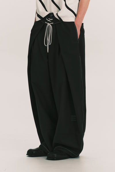 FOLDING WIDE SWIM TROUSERS EUPHORIC BLACK