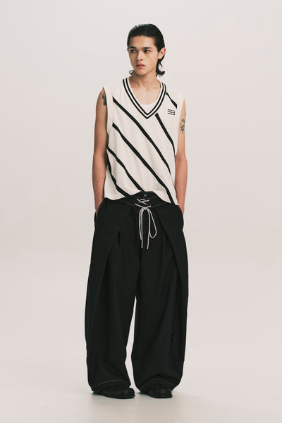 FOLDING WIDE SWIM TROUSERS EUPHORIC BLACK