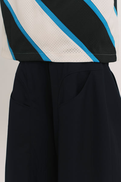 LAMAR ZIP STRAIGHT TROUSERS 
DEPTH BLUE