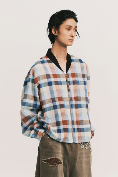 N-CREW FLIGHT SHIRT JACKET GRAND PLAID