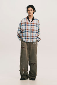 N-CREW FLIGHT SHIRT JACKET GRAND PLAID