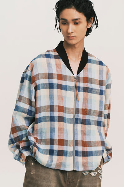 N-CREW FLIGHT SHIRT JACKET GRAND PLAID