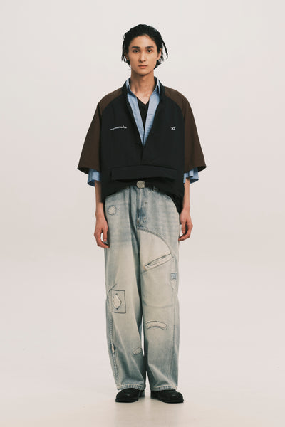 LUCIEN SS PULLOVER DEPTH BLUE