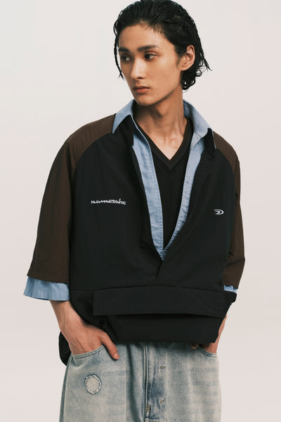 LUCIEN SS PULLOVER DEPTH BLUE