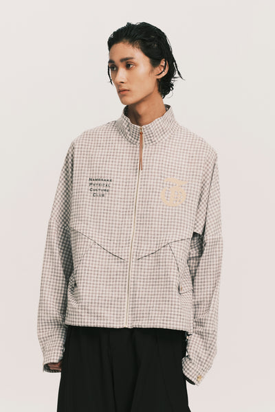 DAVID TRACK JACKET RECYCLE PLAID