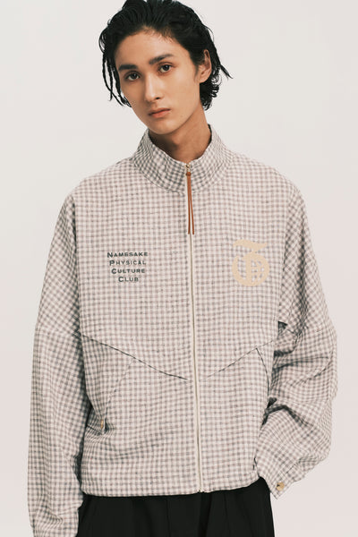 DAVID TRACK JACKET RECYCLE PLAID