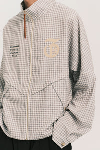 DAVID TRACK JACKET RECYCLE PLAID