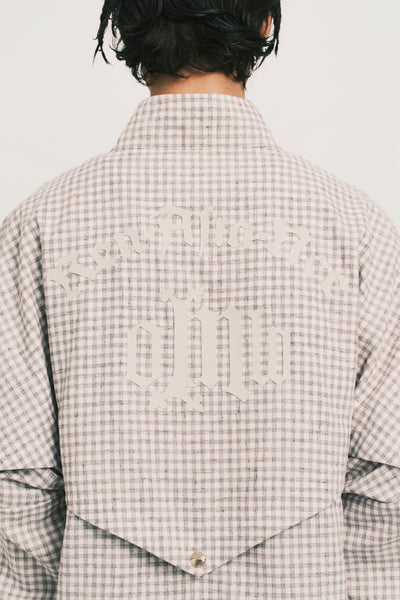 DAVID TRACK JACKET RECYCLE PLAID