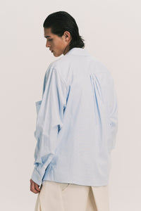 PASSA RIPPLE MOTION SHIRT CERILEAN STRIPE