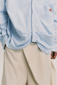 PASSA RIPPLE MOTION SHIRT CERILEAN STRIPE