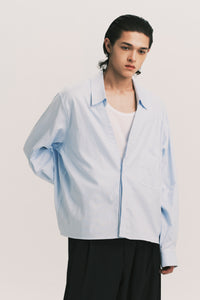 TODD REGULAR LS SHIRT CERILEAN STRIPE (NAMESAKE EXCLUSIVE)