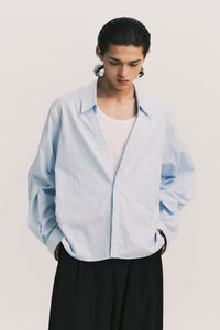 TODD REGULAR LS SHIRT CERILEAN STRIPE (NAMESAKE EXCLUSIVE)