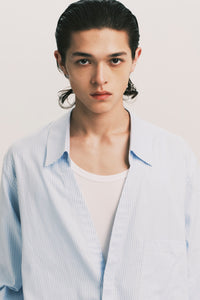 TODD REGULAR LS SHIRT CERILEAN STRIPE (NAMESAKE EXCLUSIVE)