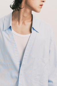 TODD REGULAR LS SHIRT CERILEAN STRIPE (NAMESAKE EXCLUSIVE)