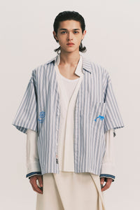 VACAE SS SHIRT ASHEN BLUE