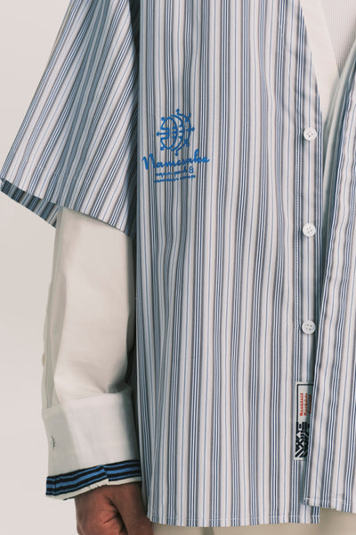 VACAE SS SHIRT ASHEN BLUE