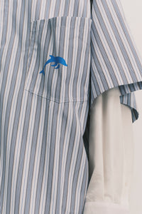 VACAE SS SHIRT ASHEN BLUE