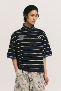 BRAT SS POLO SHIRT NOIR TEMPO