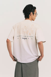 SAVA OVERSIZED PLAYGROUND TEE CANNOLI CREAM
