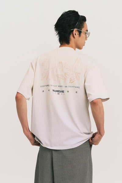 SAVA OVERSIZED PLAYGROUND TEE CANNOLI CREAM