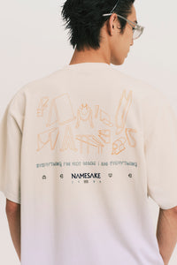 SAVA OVERSIZED PLAYGROUND TEE CANNOLI CREAM