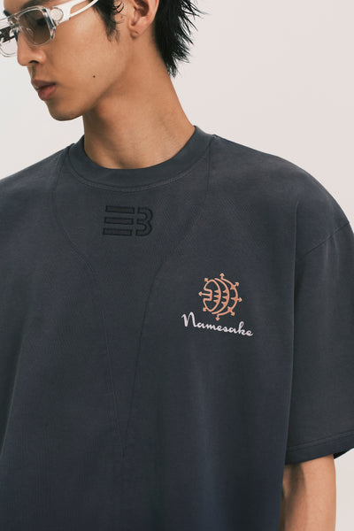 SAVA OVERSIZED PLAYGROUND TEE DEPTH BLUE