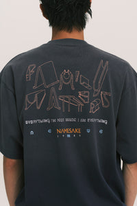 SAVA OVERSIZED PLAYGROUND TEE DEPTH BLUE