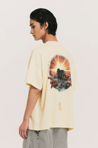 TOBI OVERSIZED SOUVENIR TEE SODA YELLOW