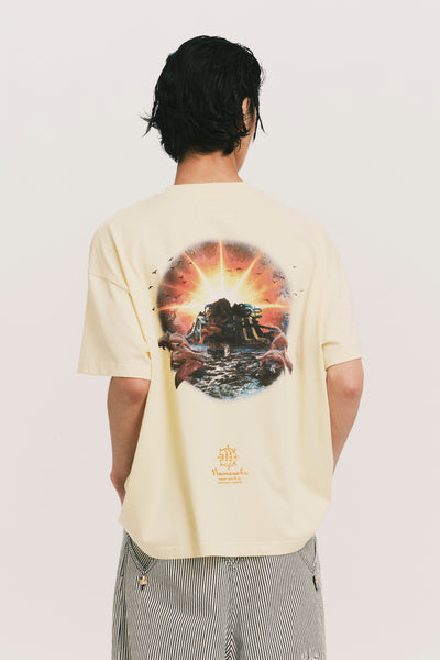 TOBI OVERSIZED SOUVENIR TEE SODA YELLOW