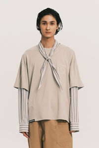 ANDY DL SLEEVE TEE SLATE GREY (NAMESAKE EXCLUSIVE)