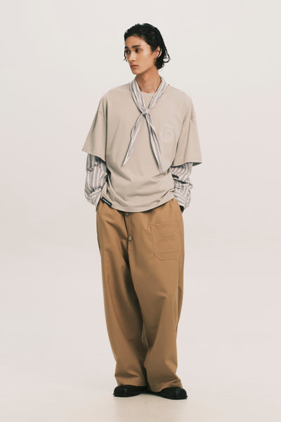 ANDY DL SLEEVE TEE SLATE GREY (NAMESAKE EXCLUSIVE)