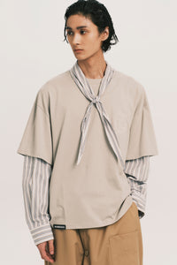 ANDY DL SLEEVE TEE SLATE GREY (NAMESAKE EXCLUSIVE)