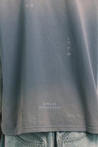 STANDY 3-LAYERED TEE FOG BLUE