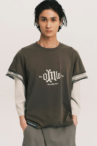 STANDY 3-LAYERED TEE PUBBLE GREY