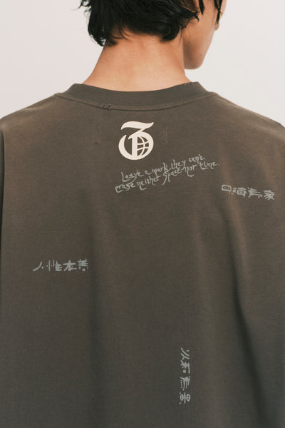 STANDY 3-LAYERED TEE PUBBLE GREY