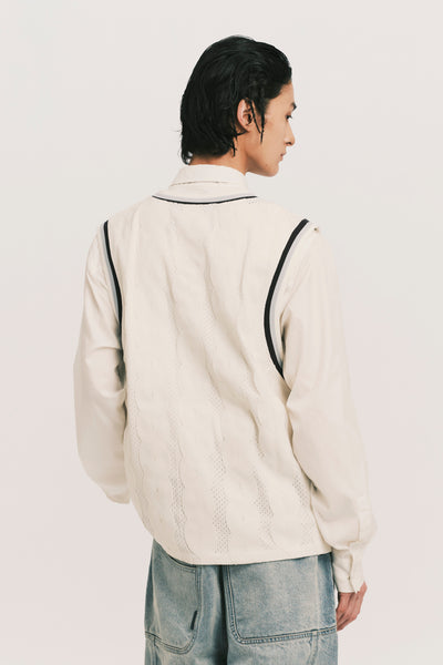 TWOFOLD SPORT VEST CANNOLI CREAM