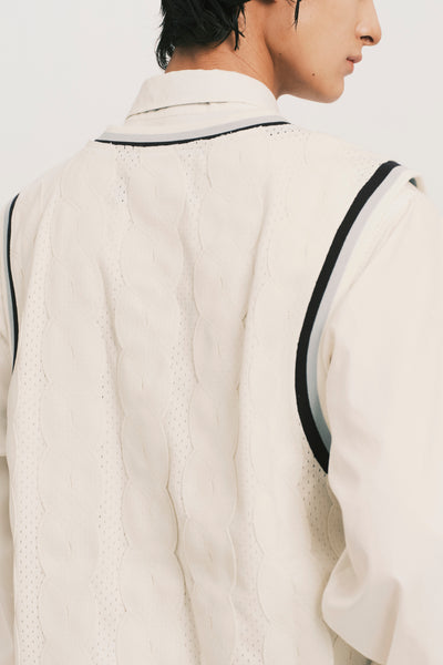 TWOFOLD SPORT VEST CANNOLI CREAM