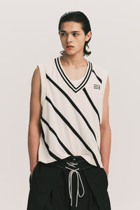 TAYLOR IVY VEST CANNOLI STRIPE