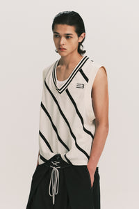 TAYLOR IVY VEST CANNOLI STRIPE