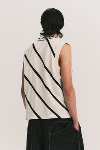 TAYLOR IVY VEST CANNOLI STRIPE