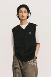 TWOFOLD IVY VEST EUPHORIC BLACK (NAMESAKE EXCLUSIVE)