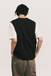 TWOFOLD IVY VEST EUPHORIC BLACK (NAMESAKE EXCLUSIVE)