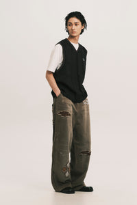TWOFOLD IVY VEST EUPHORIC BLACK (NAMESAKE EXCLUSIVE)