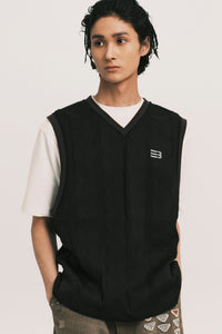 TWOFOLD IVY VEST EUPHORIC BLACK (NAMESAKE EXCLUSIVE)