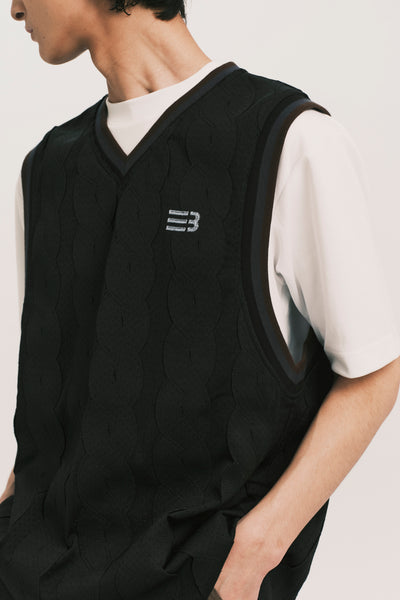 TWOFOLD IVY VEST EUPHORIC BLACK (NAMESAKE EXCLUSIVE)