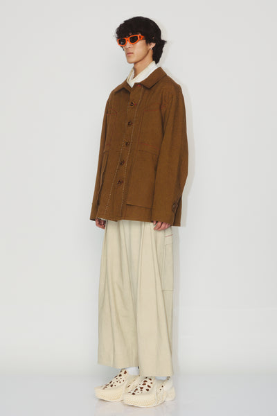 ALBERT UTILITY SHIRT JACKET WASHED WHEAT