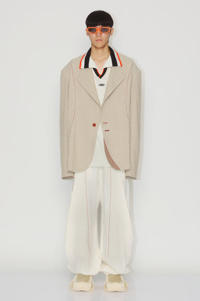 CLARK OVERSIZED BLAZER WEAVED CANVAS