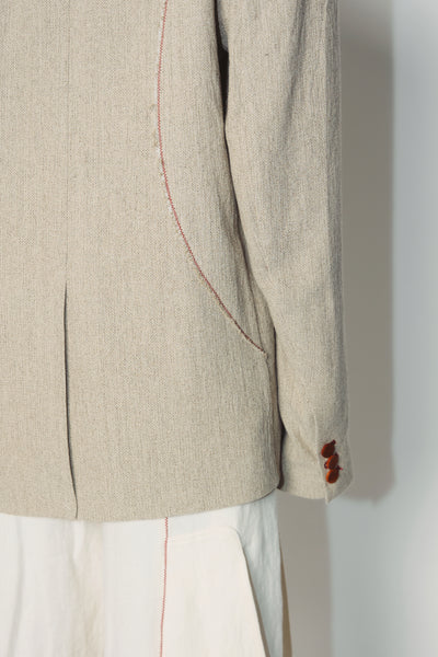 CLARK OVERSIZED BLAZER WEAVED CANVAS